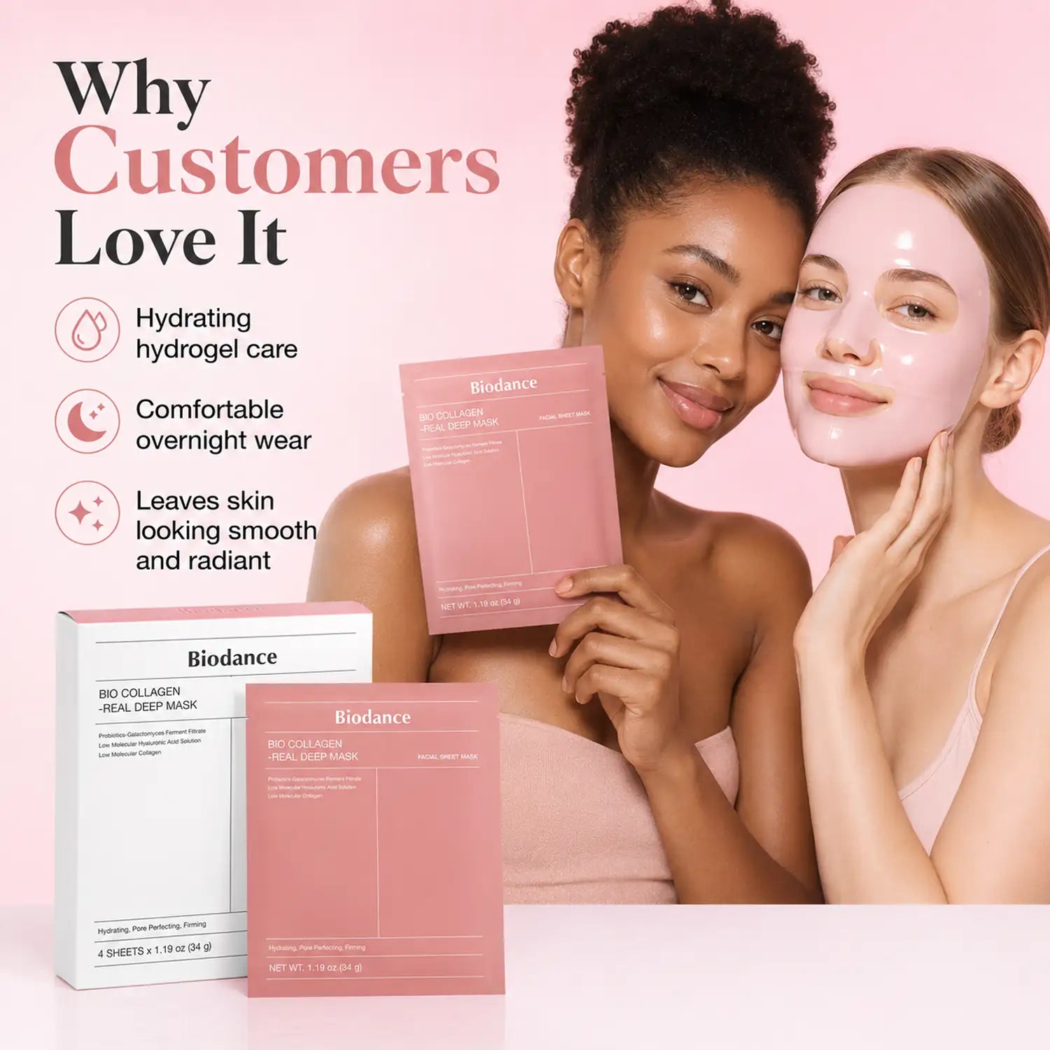 BIODANCE Bio Collagen Real Deep Mask ( 34g 4ea )