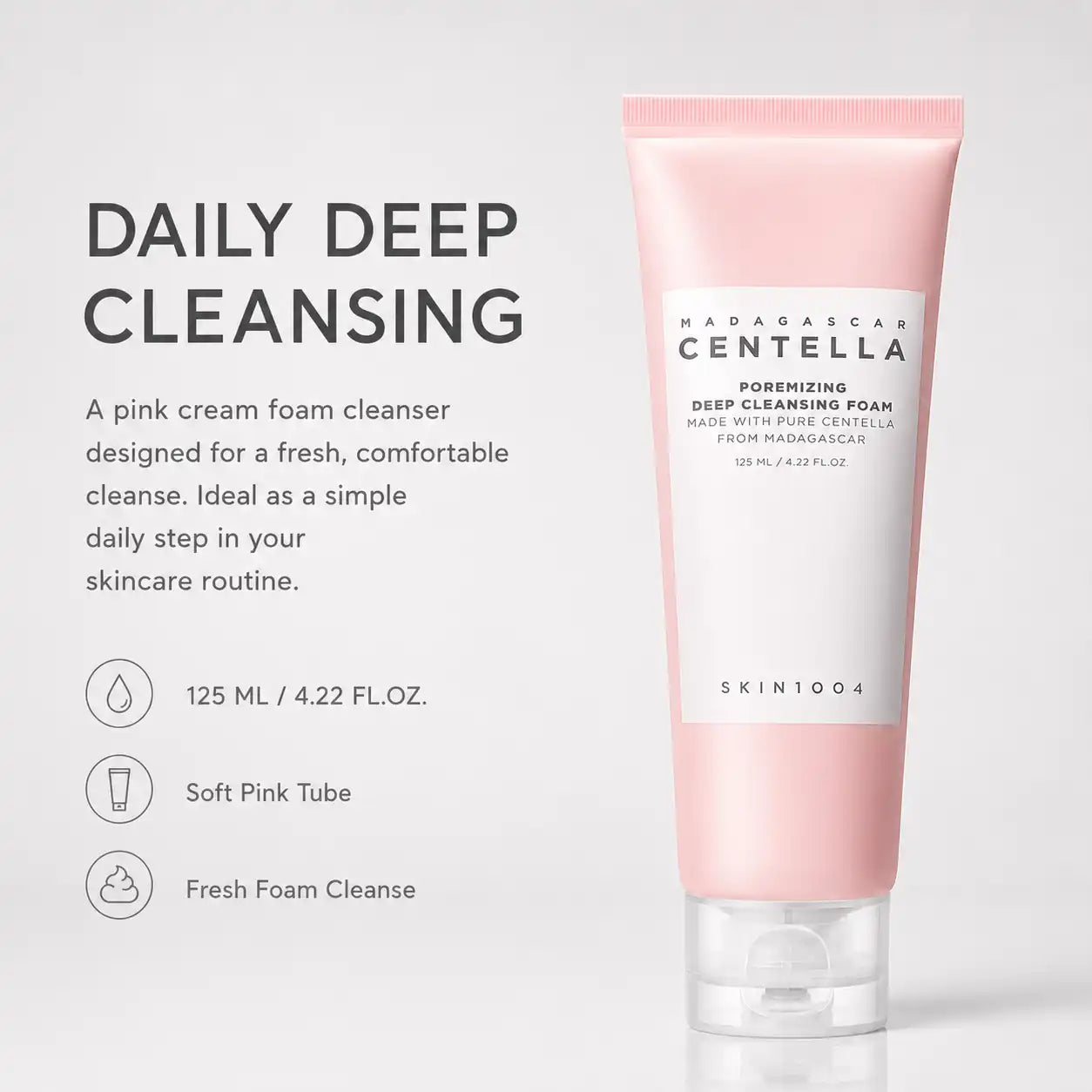 SKIN1004 Madagascar Centella Poremizing Deep Cleansing Foam 125ml