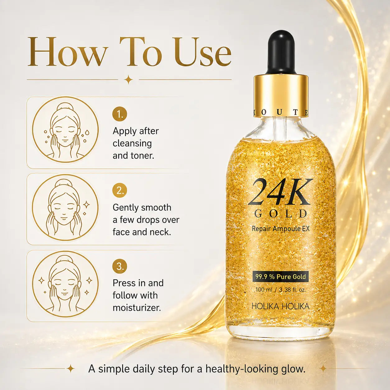 Holika Holika Prime Youth 24K Gold Repair Ampoule 100ml