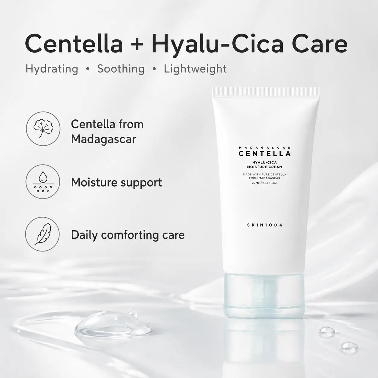 SKIN1004 Madagascar Centella Hyalu-Cica Moisture Cream 75ml