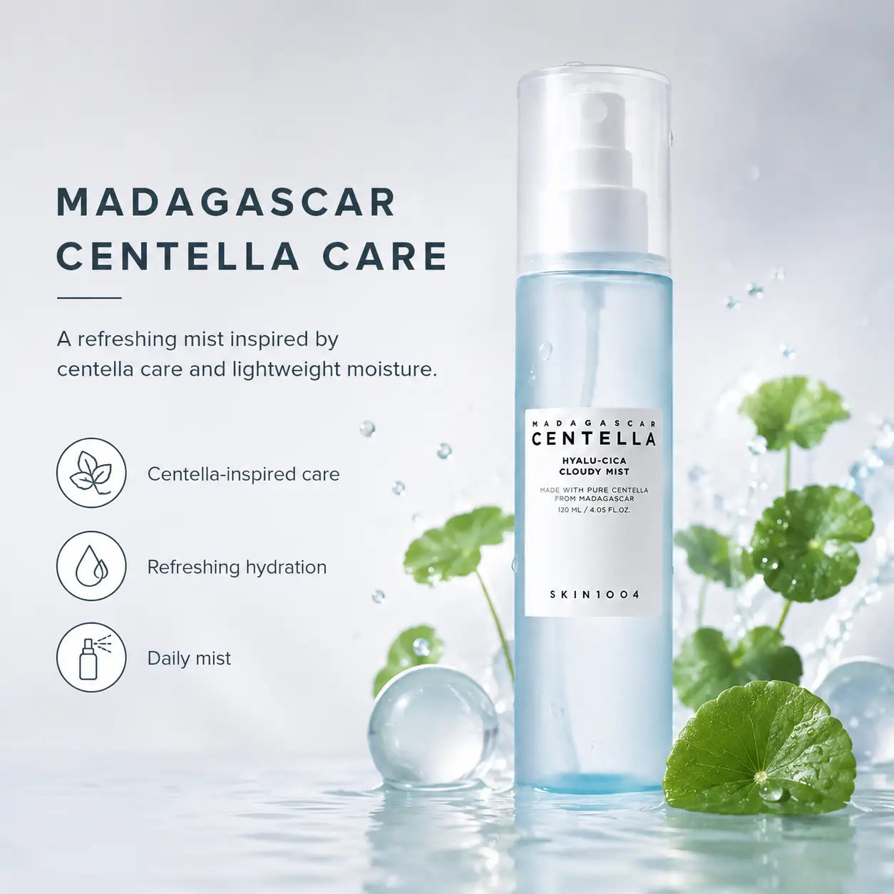 SKIN1004 Madagascar Centella Hyalu-Cica Cloudy Mist 120ml