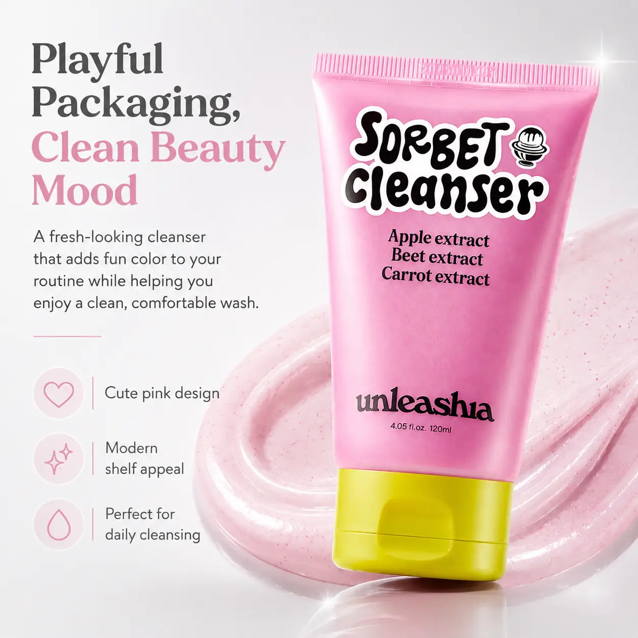 Unleashia ABC Sorbet Facial Cleanser 120ml