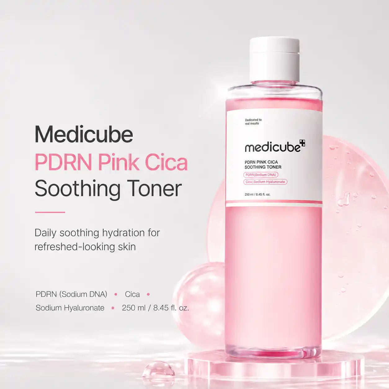 Medicube PDRN Pink Cica Soothing Toner 250ml