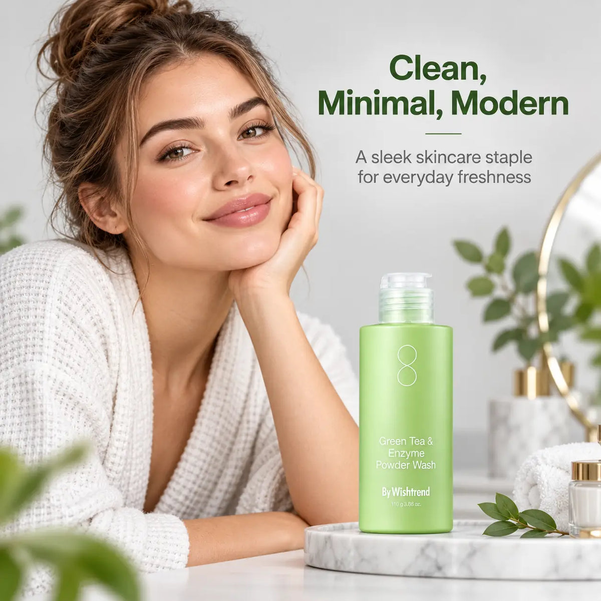 By Wishtrend Green Tea & Enzyme Powder Wash Base 110g