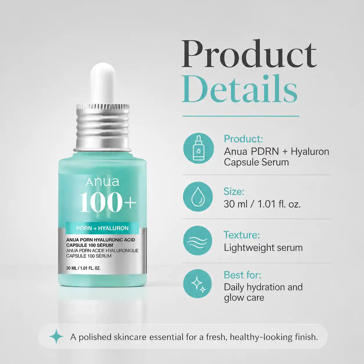 ANUA PDRN Hyaluronic Capsule 100 Serum 30ml