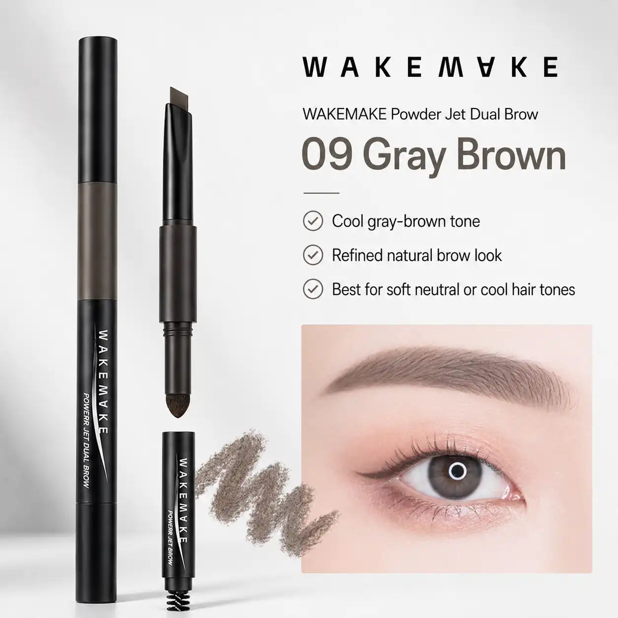 WAKEMAKE Powder Jet Dual Brow 0.75g