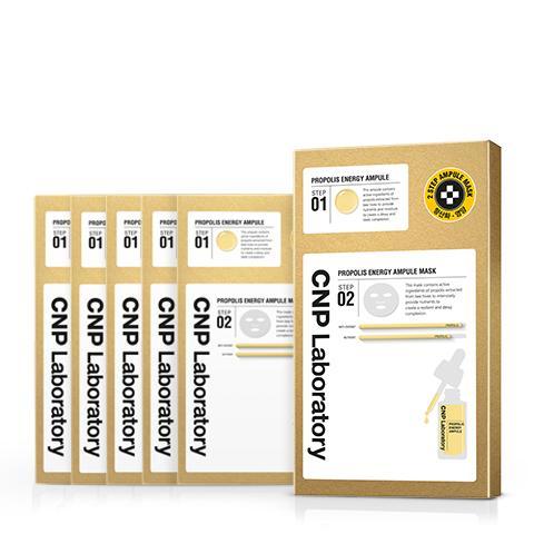 CNP Laboratory 2 Step Propolis Energy Active Ampule Mask (5 Sheets) 5ea Korean ampoule product image