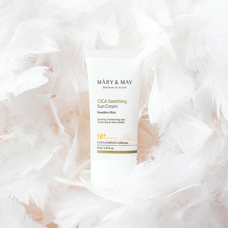 Mary&May CICA Soothing Sun Cream SPF50+ PA++++ 50ml Korean sunscreen product image