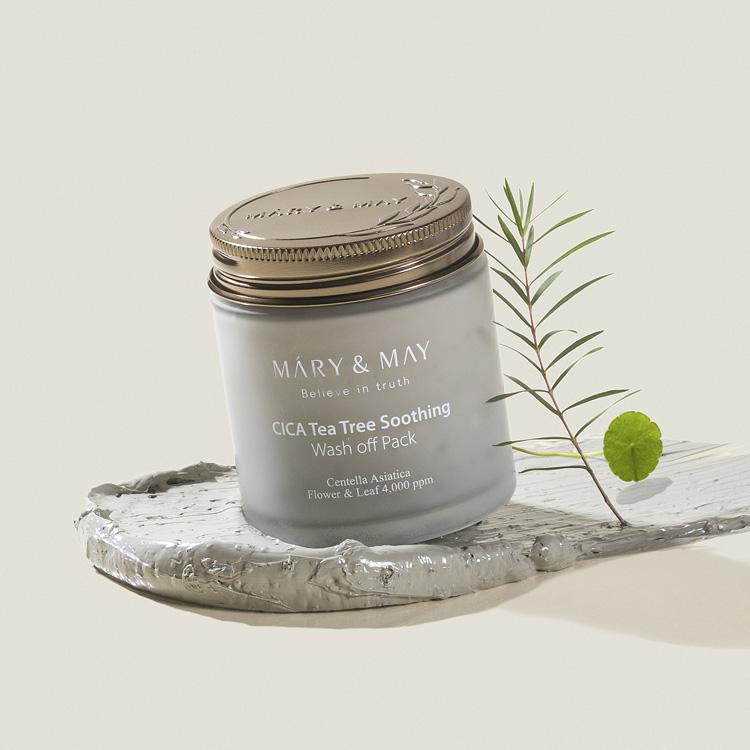 Mary&May CICA TeaTree Soothing Wash Off Pack 125g Korean skincare product image