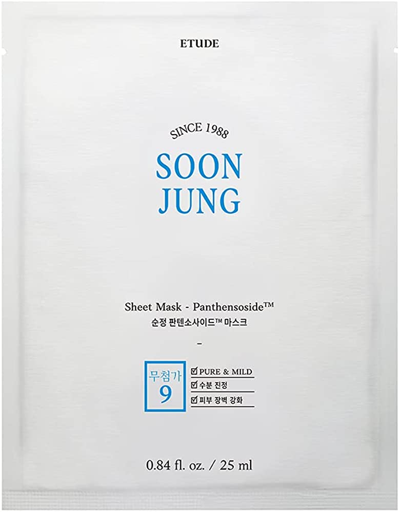 ETUDE SoonJung Mask PAnthensoside - Skin Reset Care 10 sheets