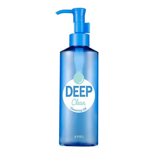 Close-up of the pump dispenser on the cleansing oil bottle