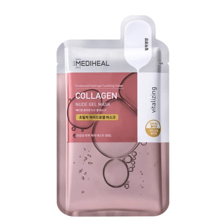 MEDIHEAL Collagen Nude Gel Mask 10ea 30ml x 10 Korean skincare product image