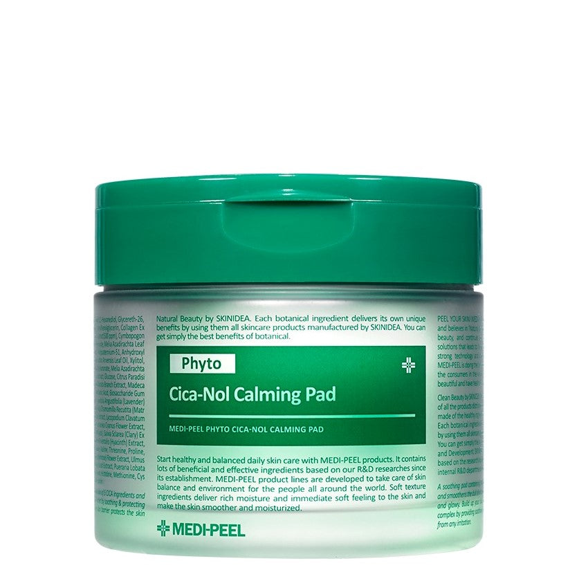 MEDI-PEEL Phyto Cica-Nol Calming Pad 70ea packaging, Korean calming cica pads