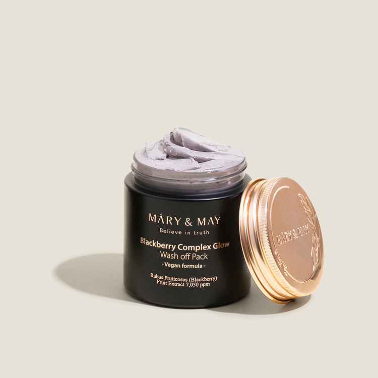 Mary&May Blackberry Complex Glow Wash Off Pack 125g Korean skincare product image