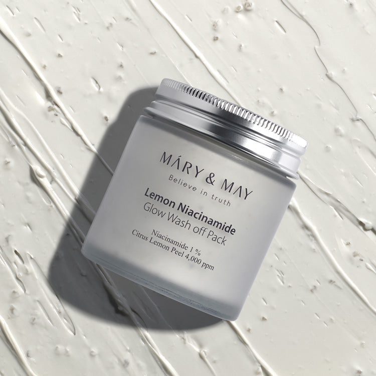 Mary&May Lemon Niacinamide Glow Wash Off Pack 125g Korean skincare product image