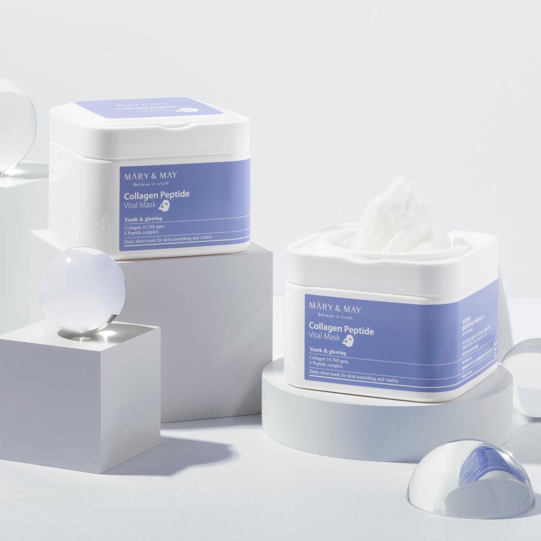 Mary&May Collagen Peptide Vital Mask 30EA 400g Korean toner product image