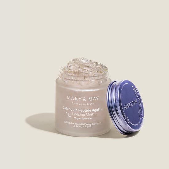 Mary&May Calendula Peptide Ageless Sleeping Mask 110g Korean skincare product image