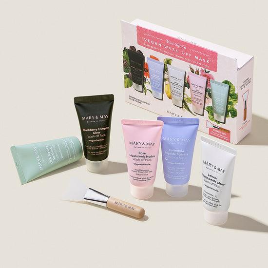 Mary&May Vegan Wash Off Mask Mini Gift Set (30g x5) Korean skincare product image