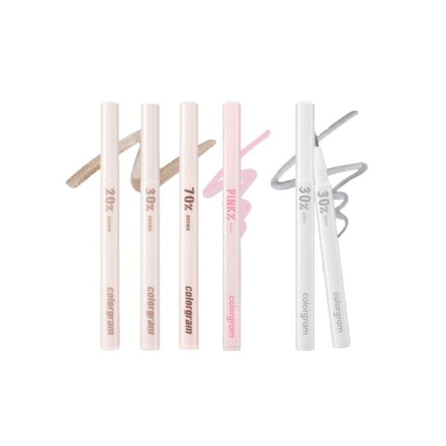 colorgram Shade Re Forming Brush Liner 0.5g 01 20% Brown K-beauty makeup product image