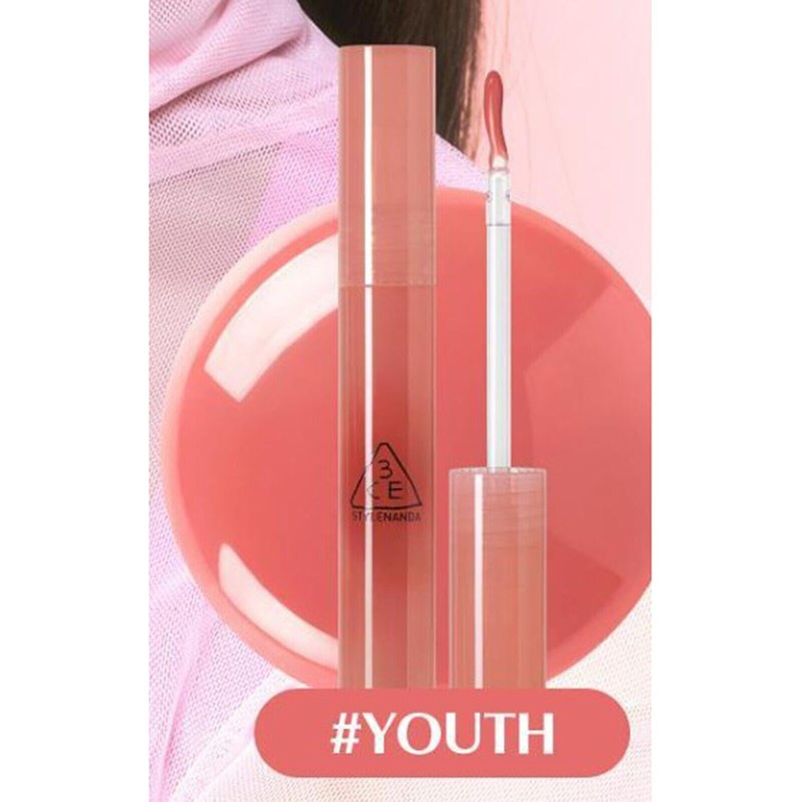 3CE Drop Glow Gel box back with shade list