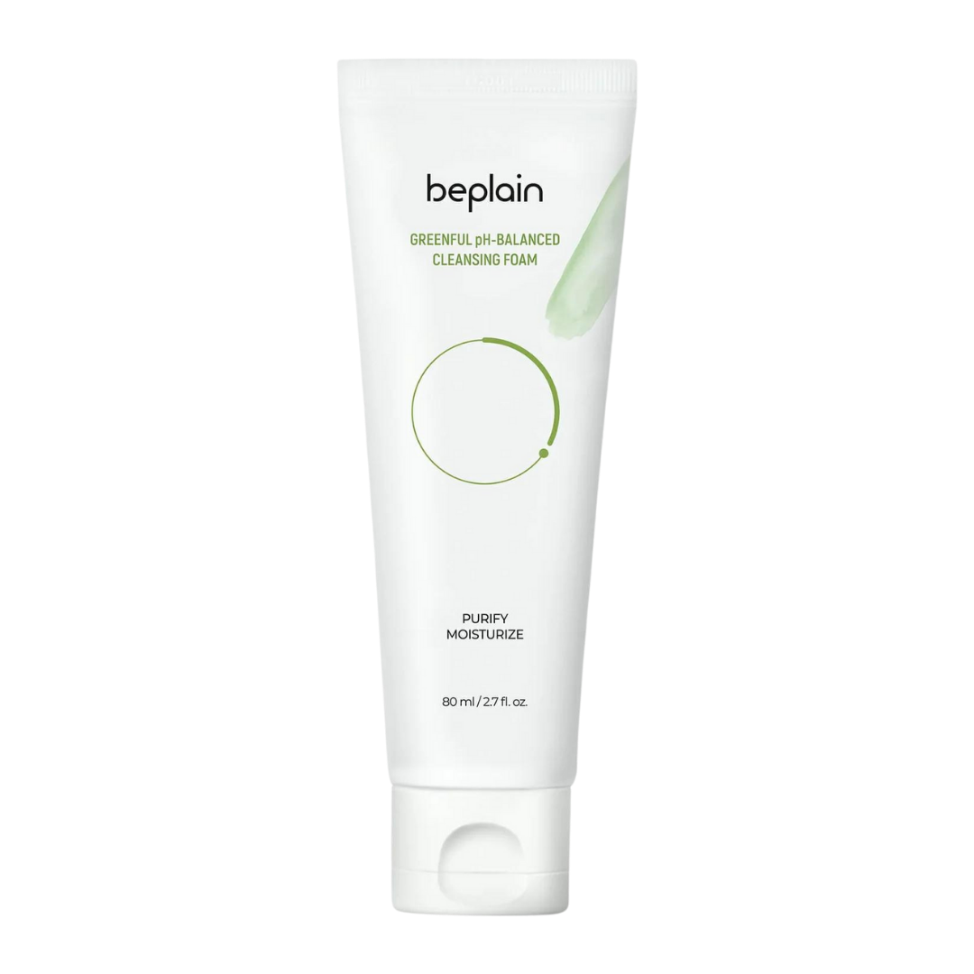 beplain Mung Bean pH Balanced Cleansing Foam 80ml Korean cleanser product image