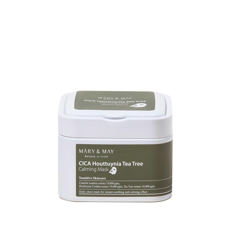 Mary&May CICA Houttuynia Cordata Tea Tree Calming Mask Pack 30 Sheets Korean toner product image