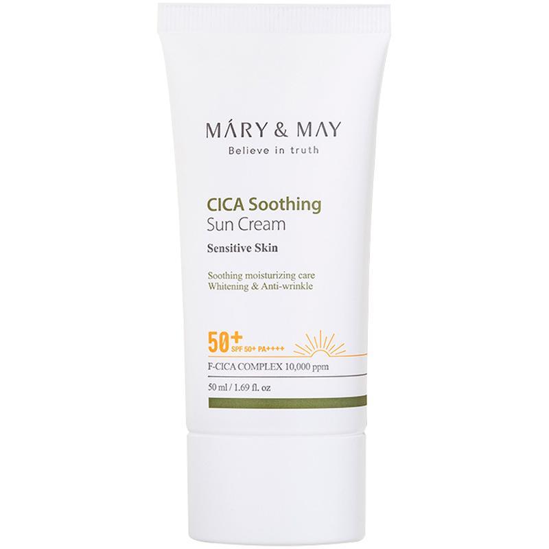 Mary&May CICA Soothing Sun Cream SPF50+ PA++++ 50ml Korean sunscreen product image