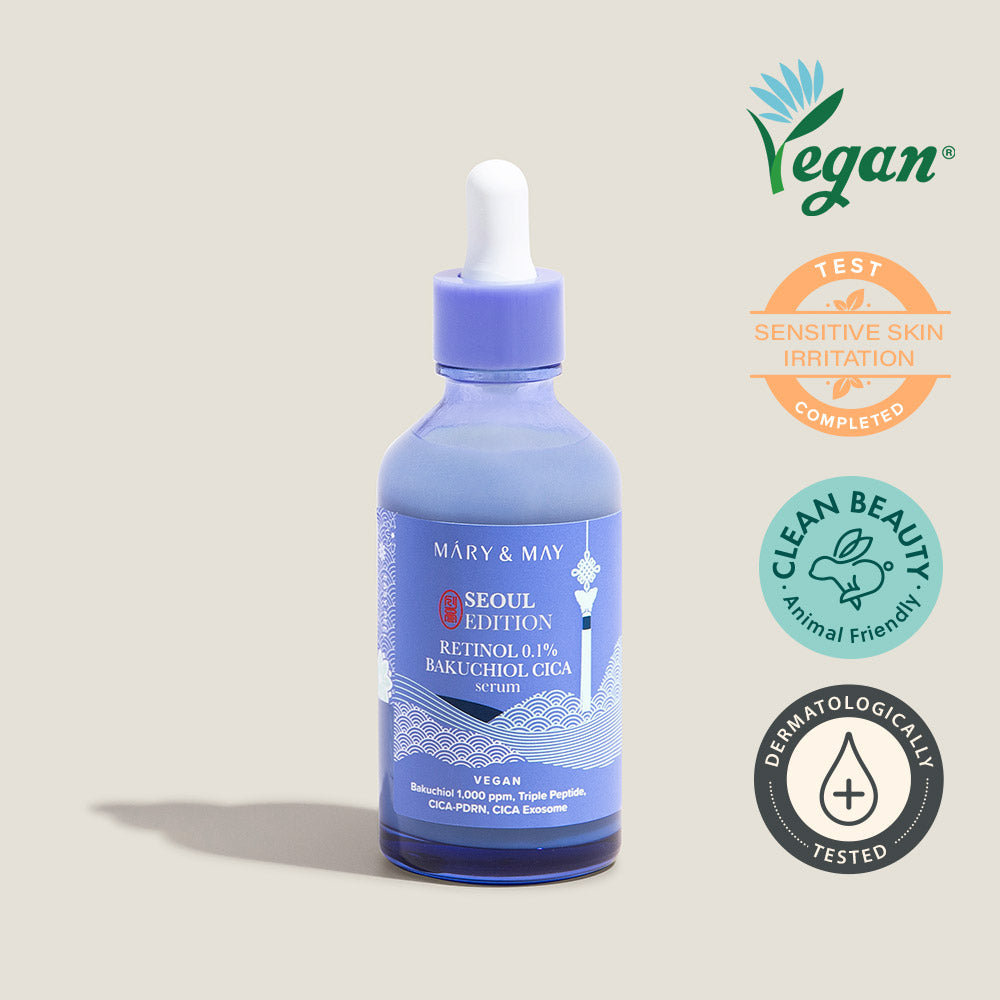 Mary & May Idebenone+blackberry Complex Serum_80ml+Mary & May Rice Niacin 10% Triple Vitamin Serum 80ml+Mary & May Retinol 0.1% Bakuchiol CICA Serum 80ml - Mary & May Face Serum product image