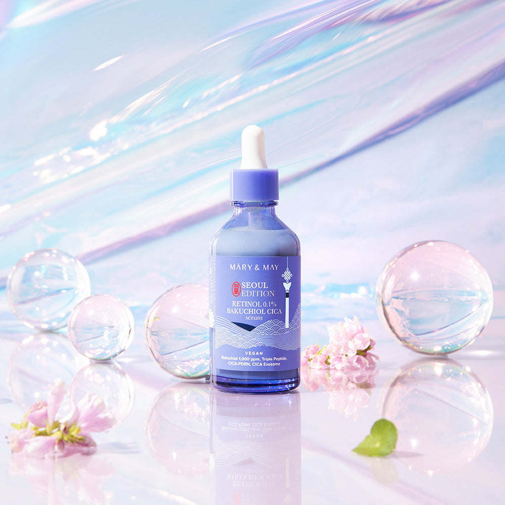 Mary&May Retinol 0.1% Bakuchiol CICA Serum 80ml Korean essence product image