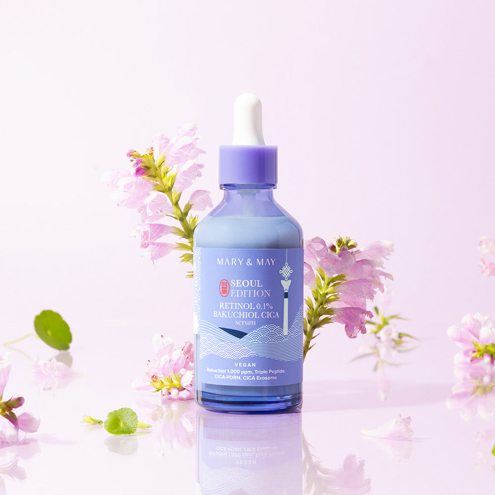 Mary&May Retinol 0.1% Bakuchiol CICA Serum 80ml Korean essence product image