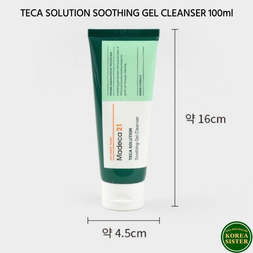 Madeca21 Teca Solution Soothing Gel Cleanser 100ml lifestyle shot
