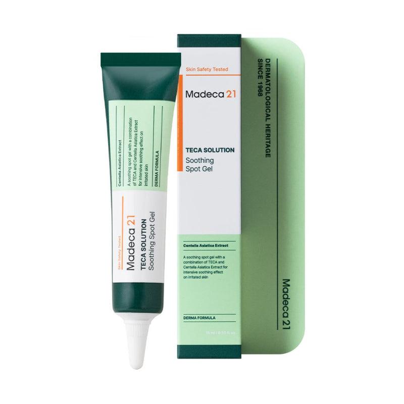 Madeca21 Teca Solution Soothing Spot Gel 15ml Korean skincare product image