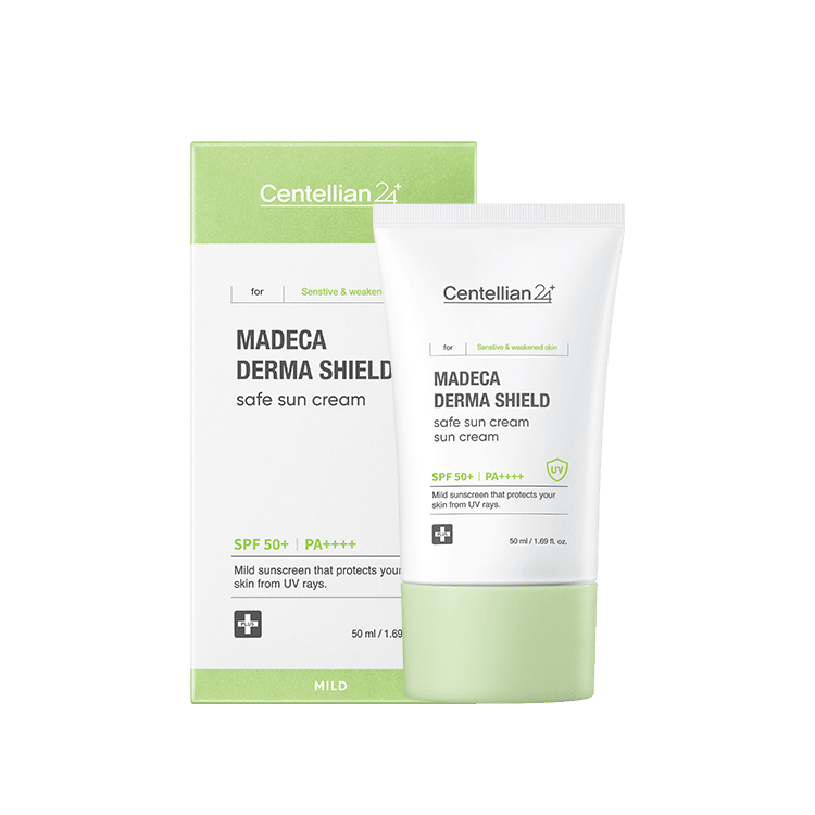 Centellian24 Madeca Derma Shield Safe Sun Cream 50ml Korean sunscreen product image