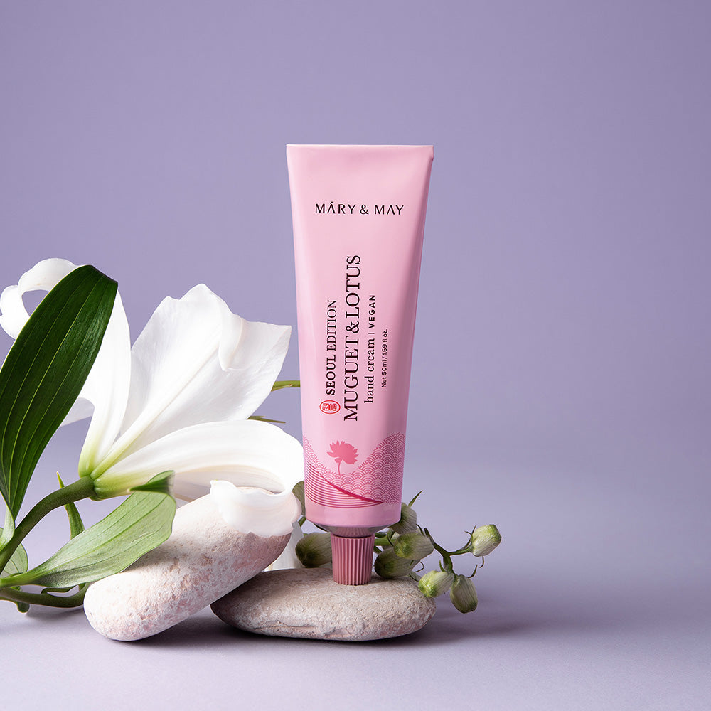 Mary&May Seoul Edition Muguet & Lotus Hand Cream 50ml Korean body care product image