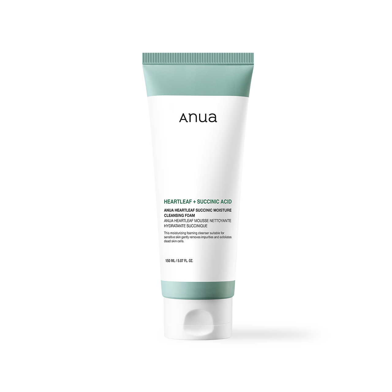 ANUA Heartleaf Succinic Moisture Cleansing Foam 150ml Korean cleanser product image