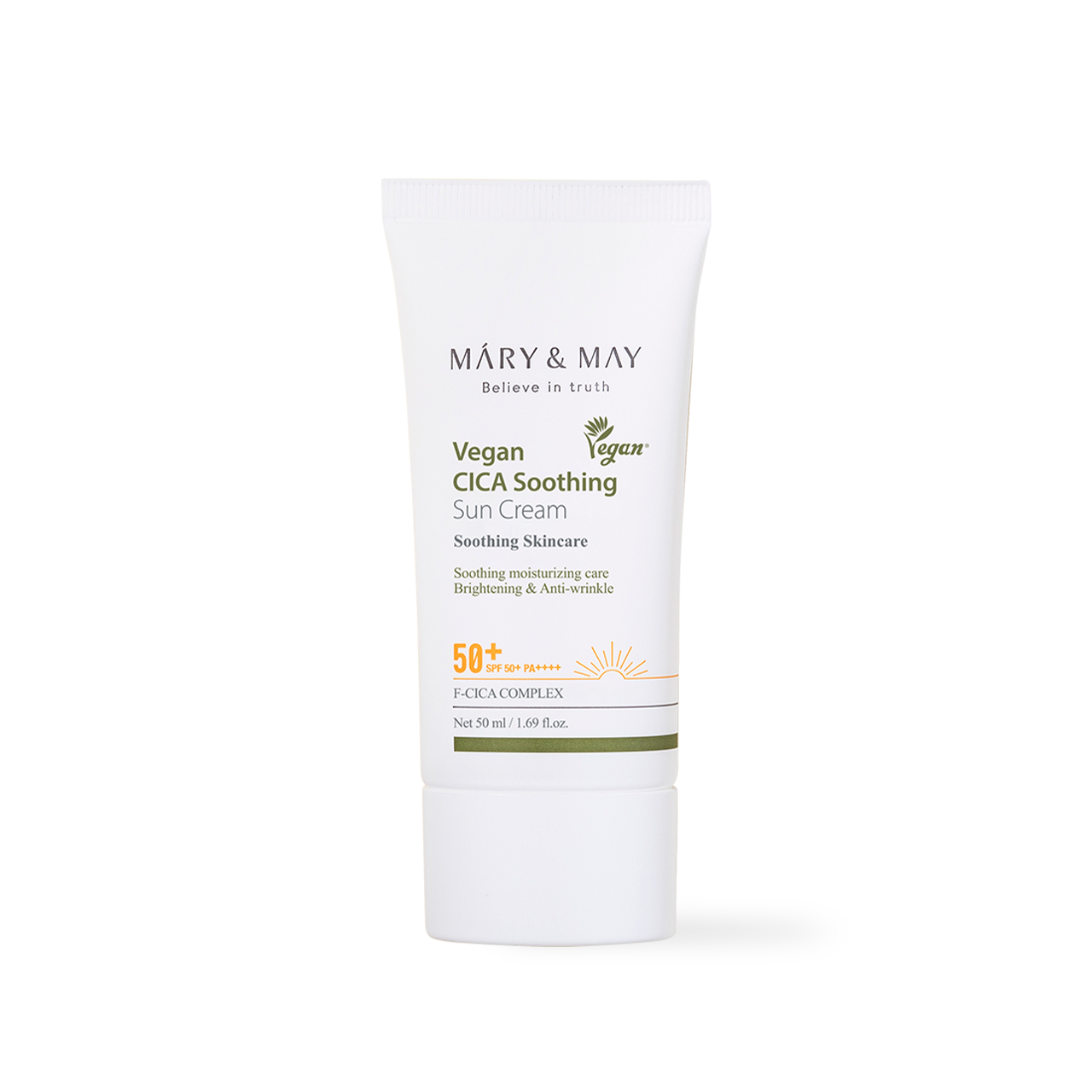 Mary&May CICA Soothing Sun Cream SPF50+ PA++++ 50ml Korean sunscreen product image