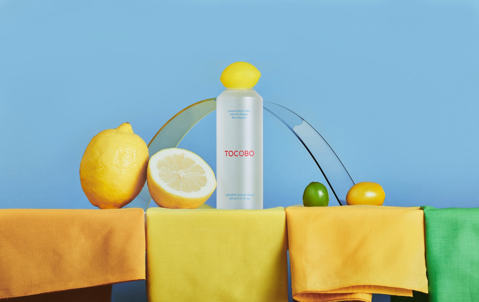 TOCOBO logo close-up on toner bottle
