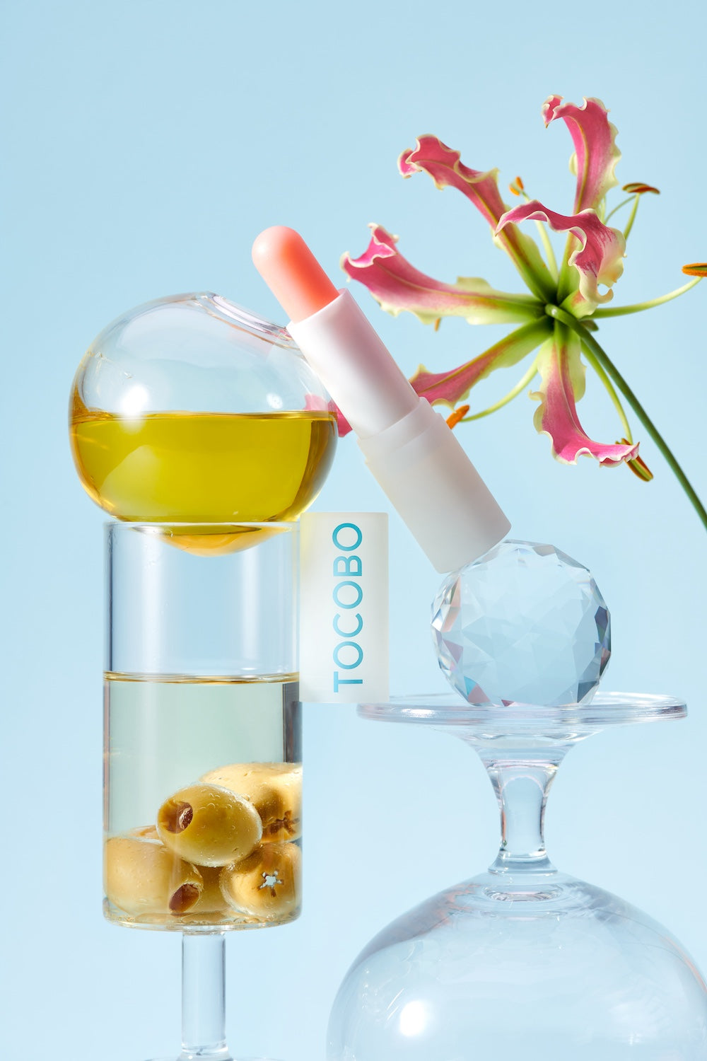 TOCOBO Glow Ritual Lip Balm 001 Coral Water 3.5g Korean sunscreen product image