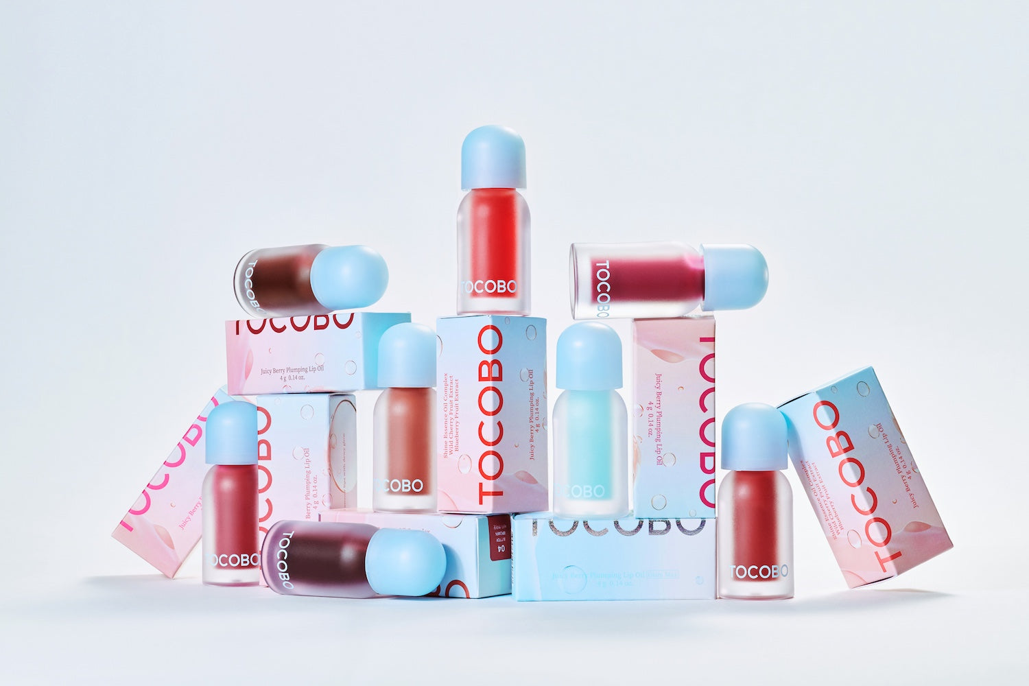TOCOBO Juicy Berry Plumping Lip Oil 01 Chill Red 4g K-beauty lip product product image