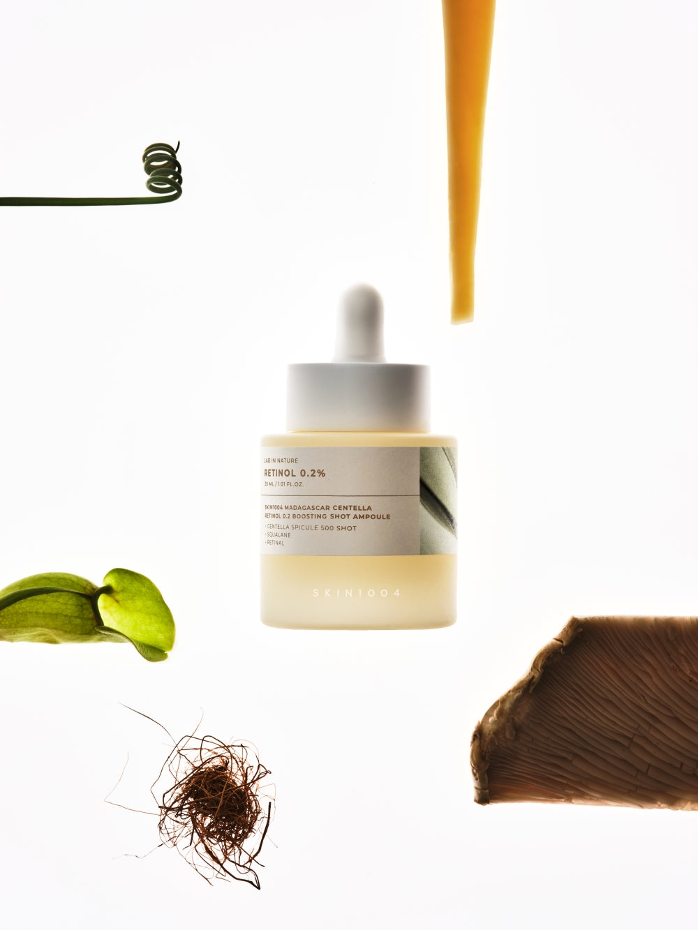 Full ingredient list on retinol ampoule box