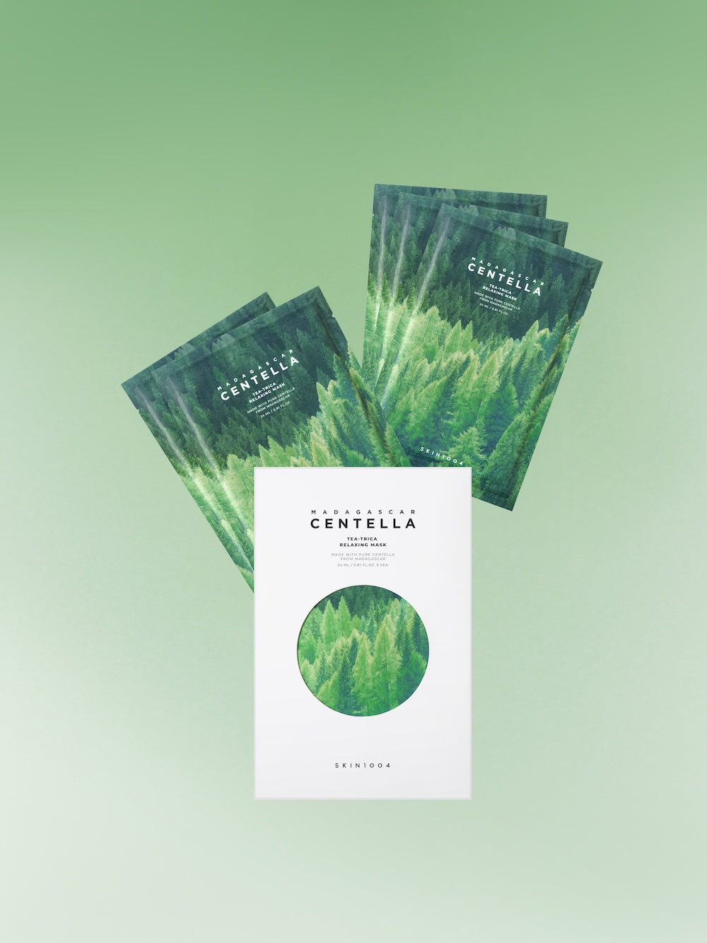 SKIN1004 Madagascar Centella Tea-Trica Relaxing Mask 5EA x 24ml Korean toner product image