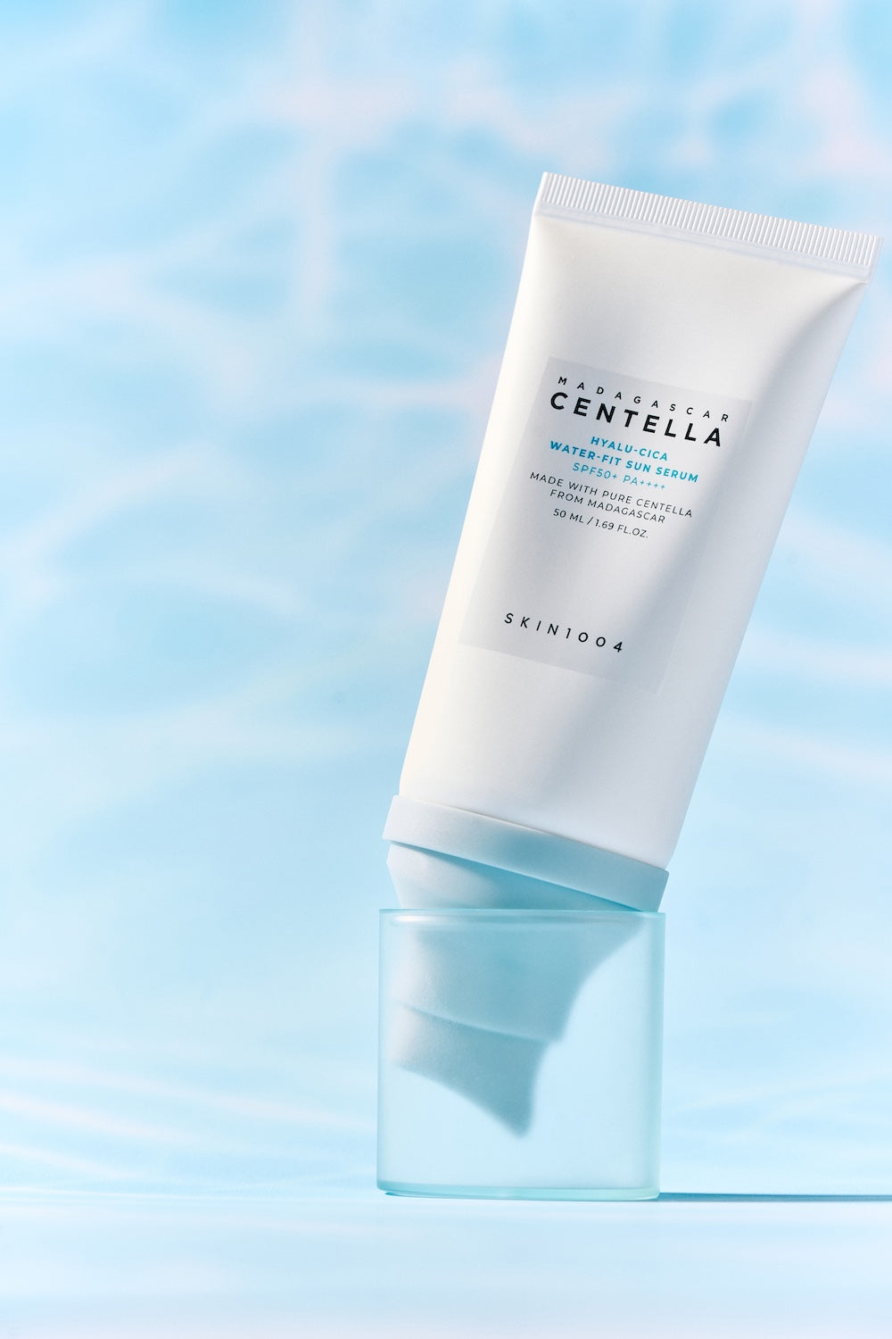 Sun serum applied along the forearm