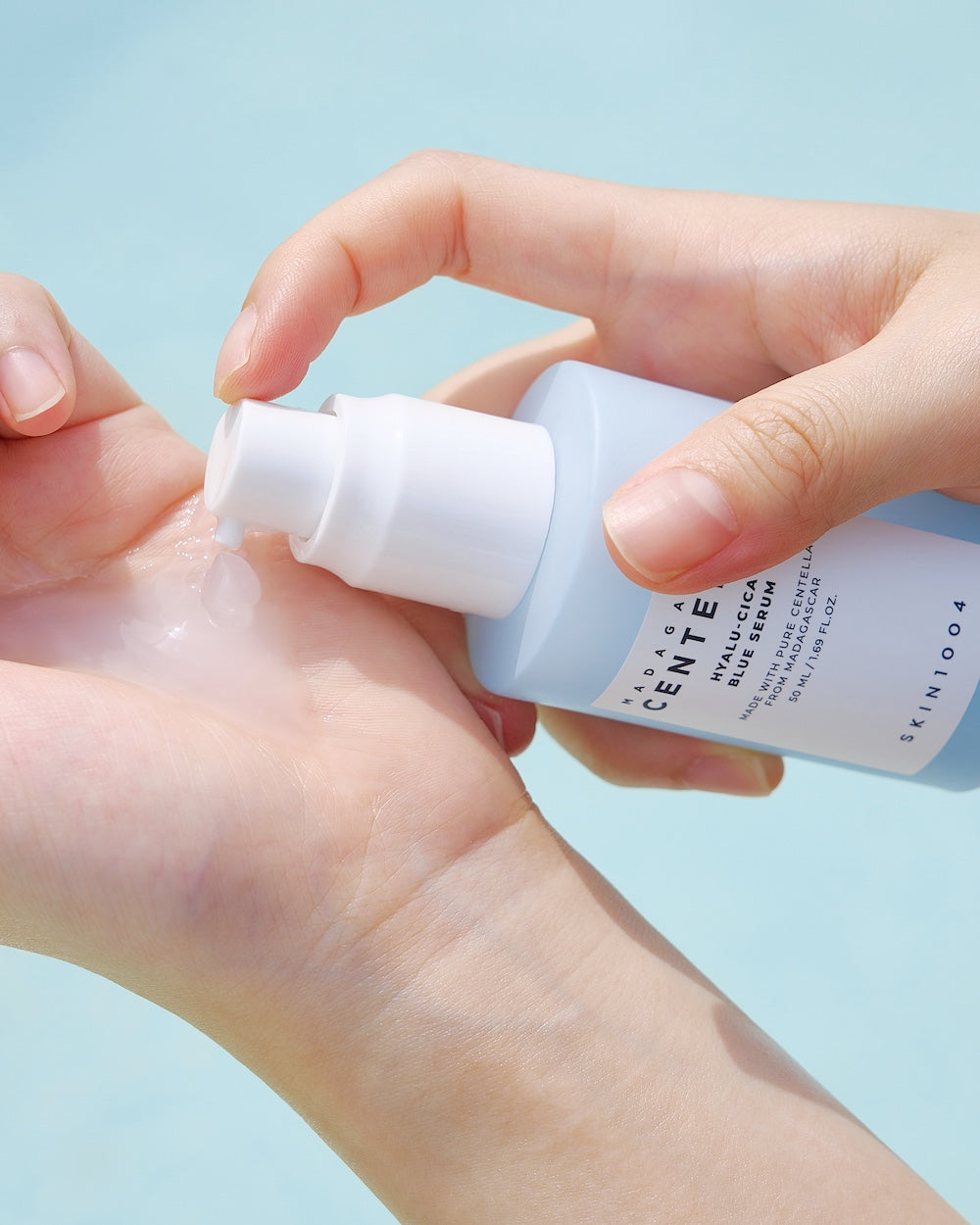 SKIN1004 Madagascar Centella Hyalu-Cica Blue Serum 50ml Korean essence product image