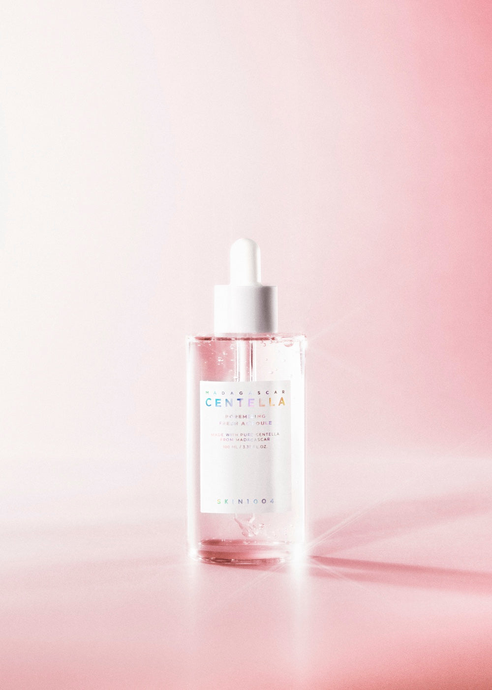 100ml ampoule bottle standing on shelf