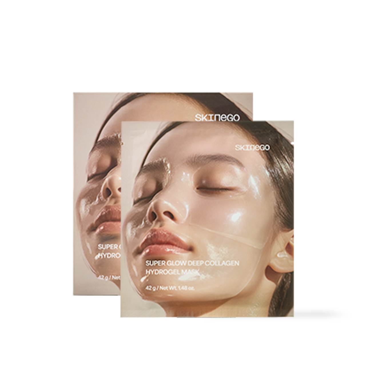 Skinego Super Glow Deep Collagen Hydrogel Mask 8ea Korean skincare product image
