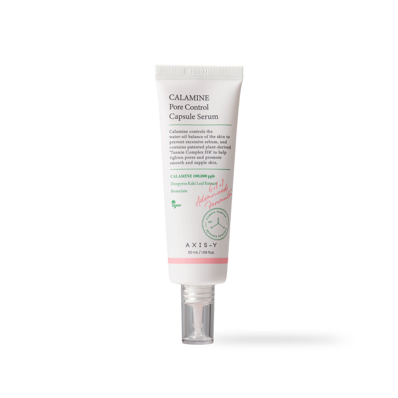 Calamine serum texture swatch on skin