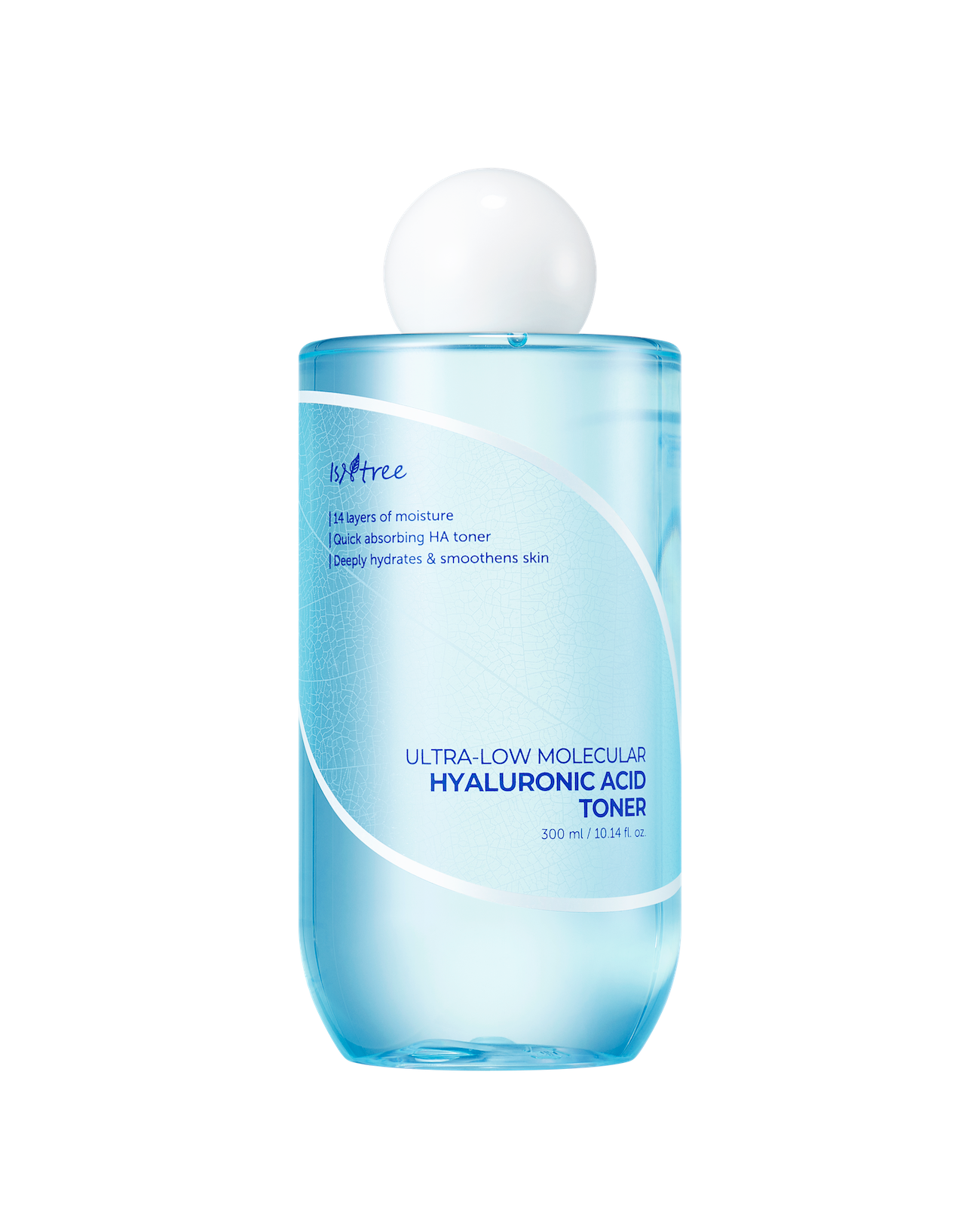 Cotton pad soaked with Isntree Ultra Low Molecular HA Toner