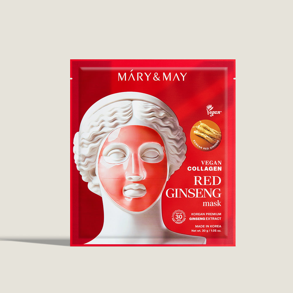 Mary&May Vegan Collagen Red Ginseng Mask (30g x4) Korean toner product image