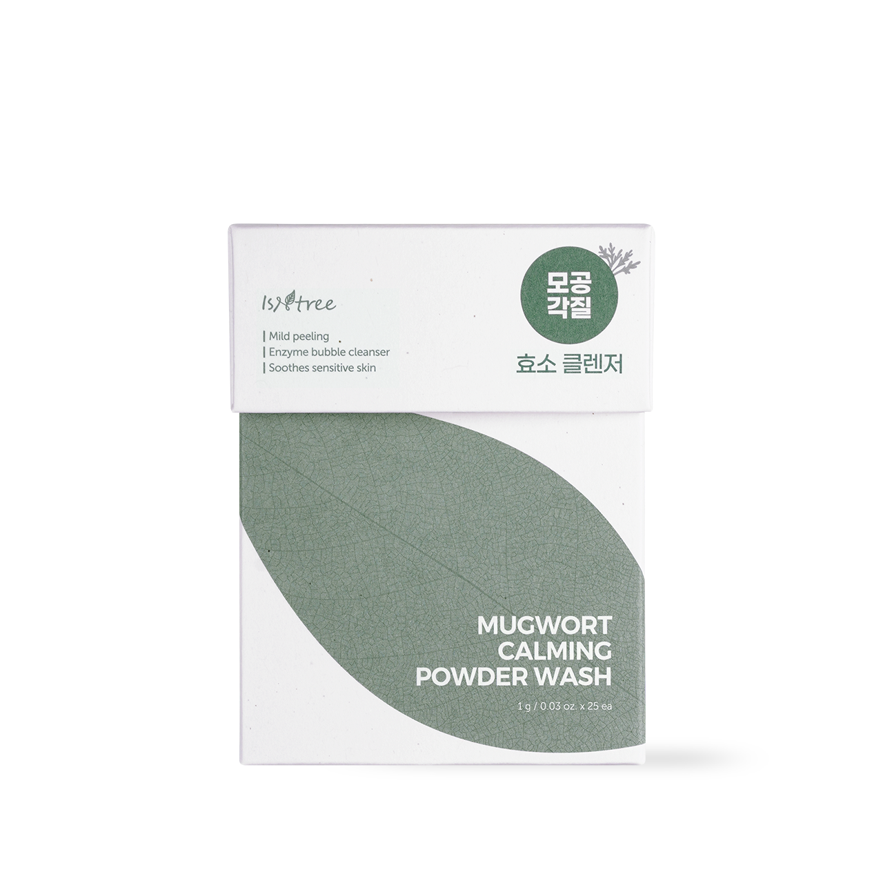 Isntree Mugwort Calming Powder Wash 1g x 25ea Korean cleanser product image
