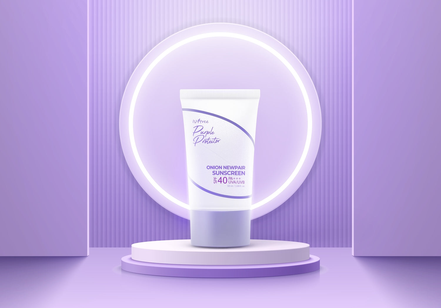 side profile of the packaging